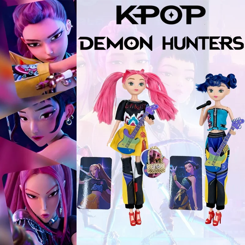 

Высоковосстановленный персонаж аниме 2025 НОВЫЙ 30 см K-Pop Охотники на демонов Кукла Виниловая игрушка Руми Мира Zoey Подарок-сюрприз на день рождения для девочек