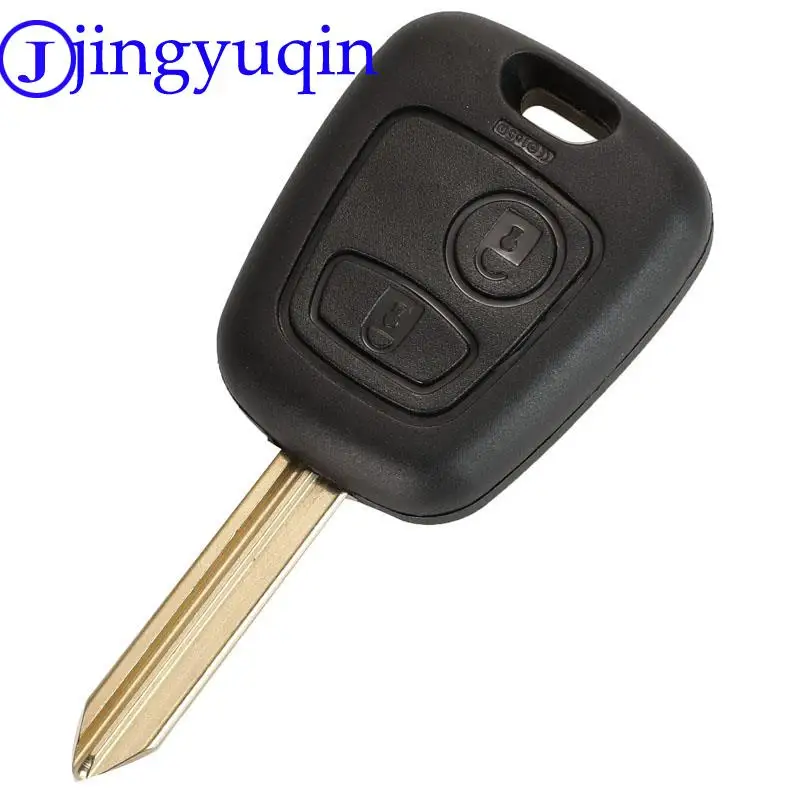 Jingyuqin-Juste de clé de voiture télécommandée à 2 boutons, étui pour KIT Partner, Tiges Boxer SX9, Cristaux et Élysée, 433mHz