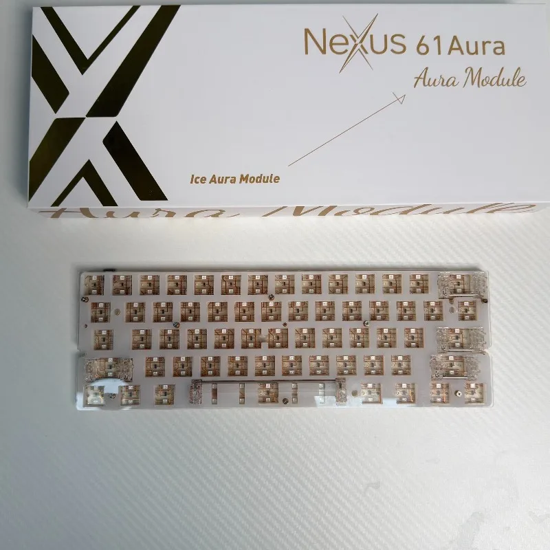 Nexus61 Aura Magnetic Switch Keyboard PCB Custom Fully Transparent Sleeve Dual Light Position RT0.01 Delay Keyboard Accessories
