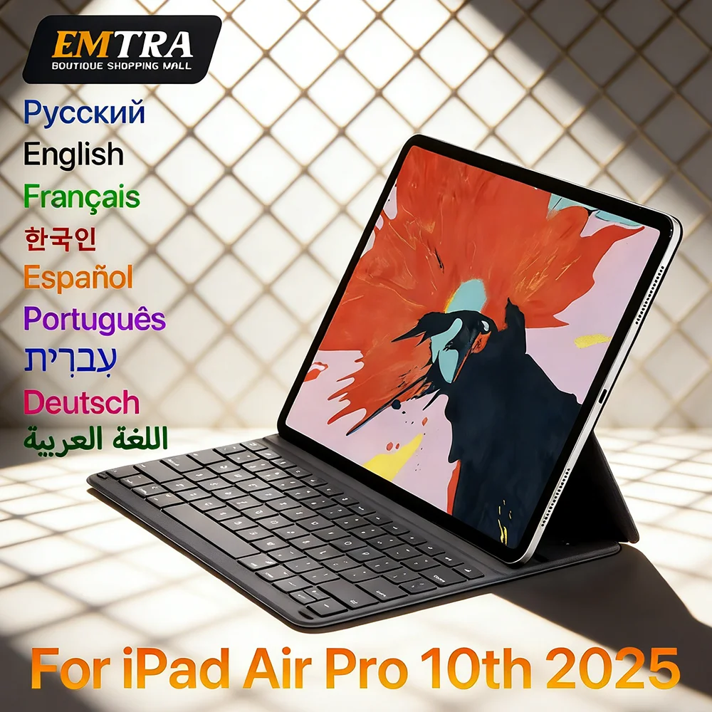 

Magic Keyboard for IPad 2018-2025 A16 11th Air 13 11 10.9 12.9 in The Battery Is Replaceable Wireless Keyboard Magnetic Case