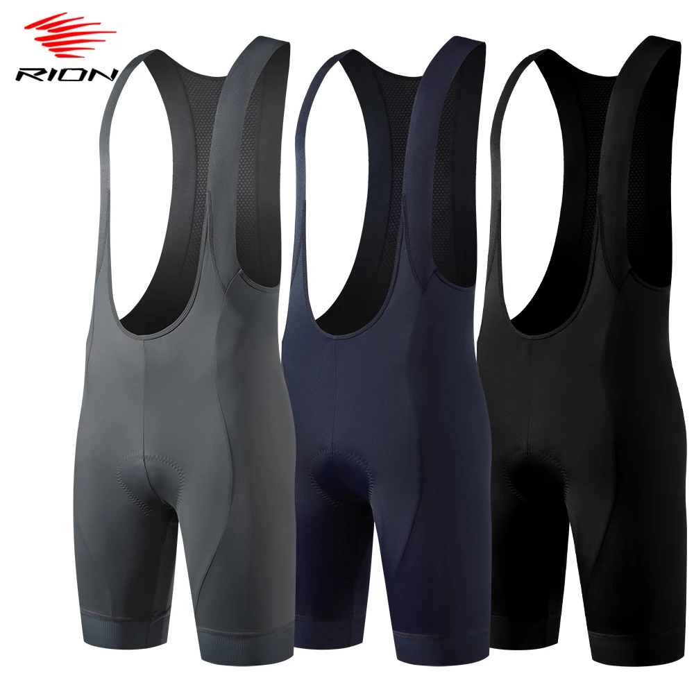 

RION Men's Cycling Bib Shorts MTB Mountain Bike Tights Bicycle Clothing Pro Road Biking Equipment Italy Dolomiti Pad 6H Slim Fit