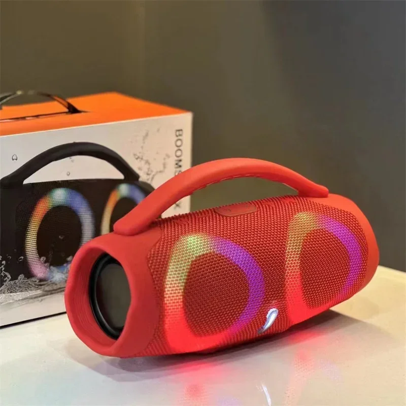 50W BOOMS BOX 3 Altavoz Bluetooth inalámbrico portátil para exteriores Luz RGB Caja de música para fiesta Reproductor Subwoofer estéreo Altavoz Bluetooth