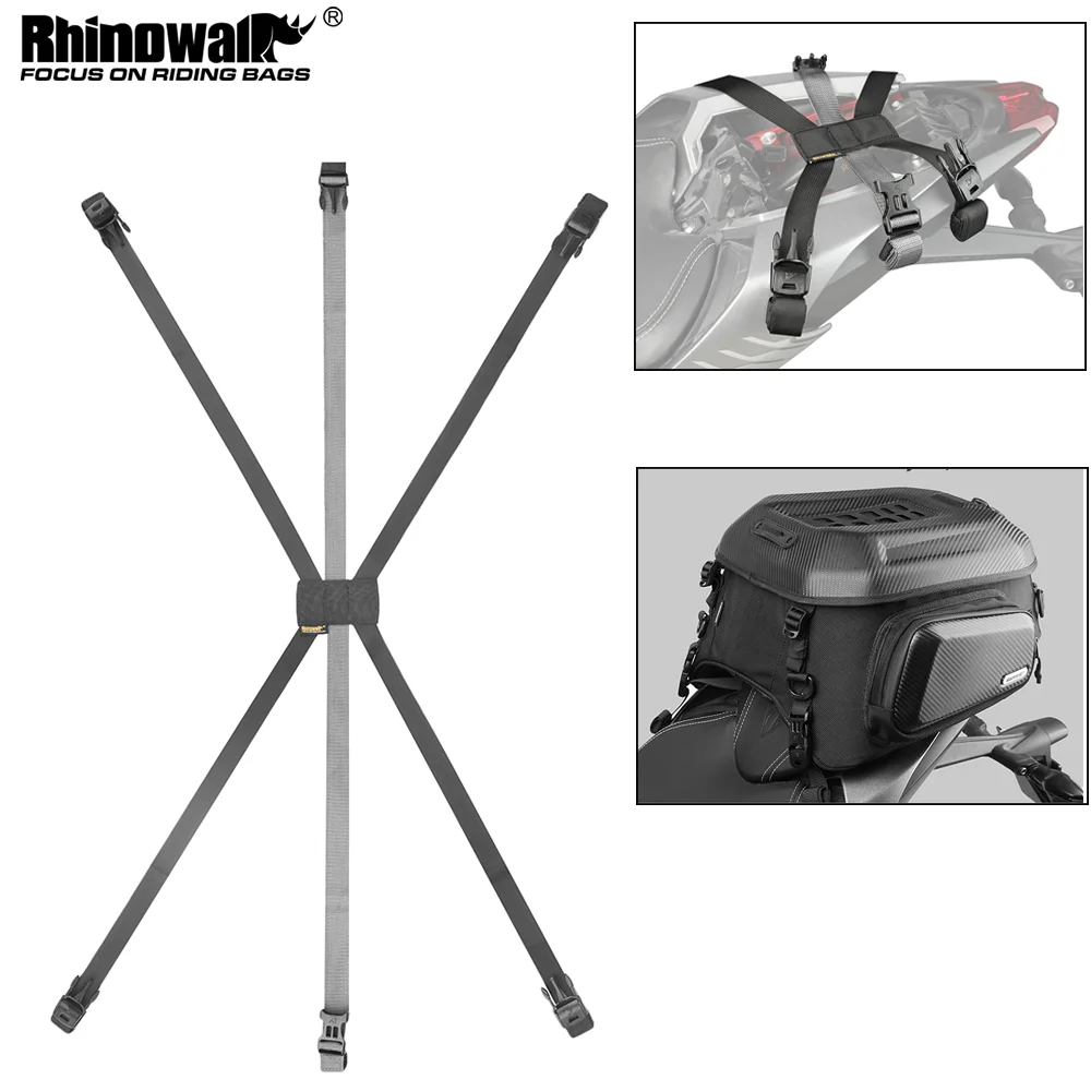 Rhinowalk Motorcycle Tail Bag Mounting Strap Only Fit MT2335 MT21610/20/30 MT2208/15/30 Back Saddle Bag 2.5 CM Straps