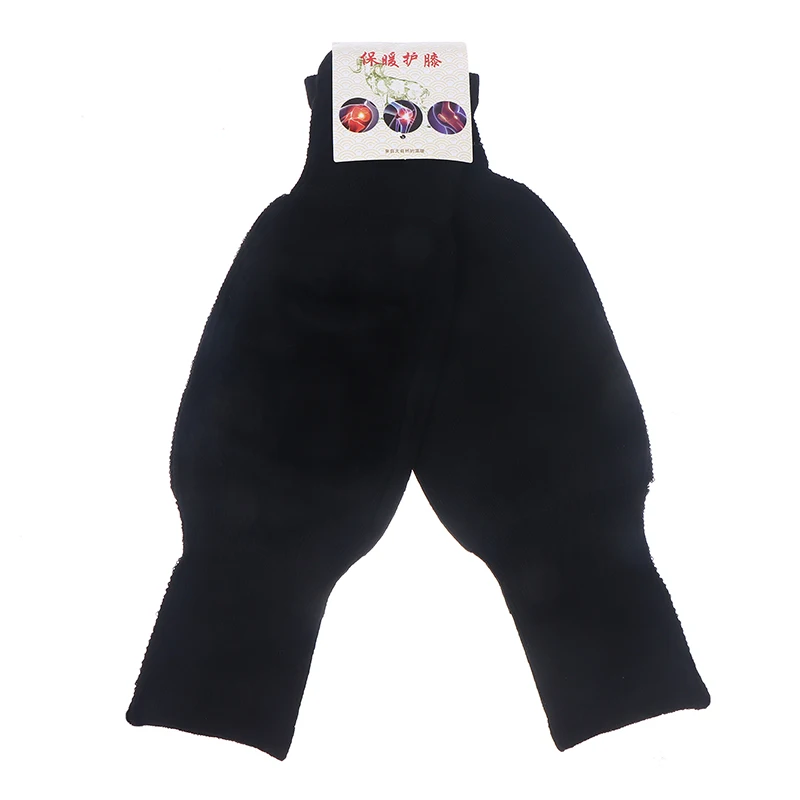 Rodillera térmica de Cachemira para invierno, rodillera térmica para piernas, rodillera Unisex, soporte para dolor articular, tendinitis, artritis, 1 par