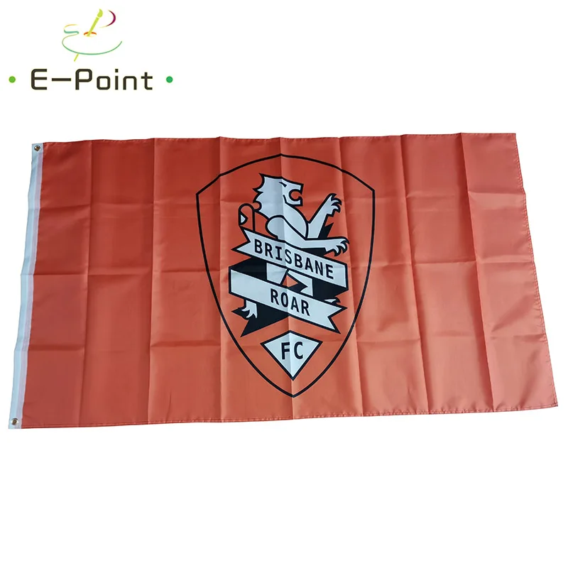 Brisbane Roar FC Flag 3ft*5ft (90*150cm) Size Christmas Decorations for Home Flag Banner Gifts