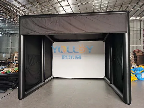 Inflatable Golf Simulator Hitting Cage Tent for Sports And Entertainment Training