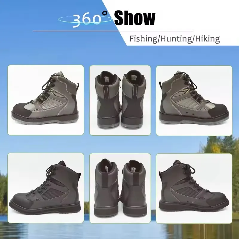 Fly Fishing Waders Wading Shoes Aqua Sneakers Rock Sports Felt Sole Boots No-slip Outdoor Hunting Water For Fish Pants Clothing