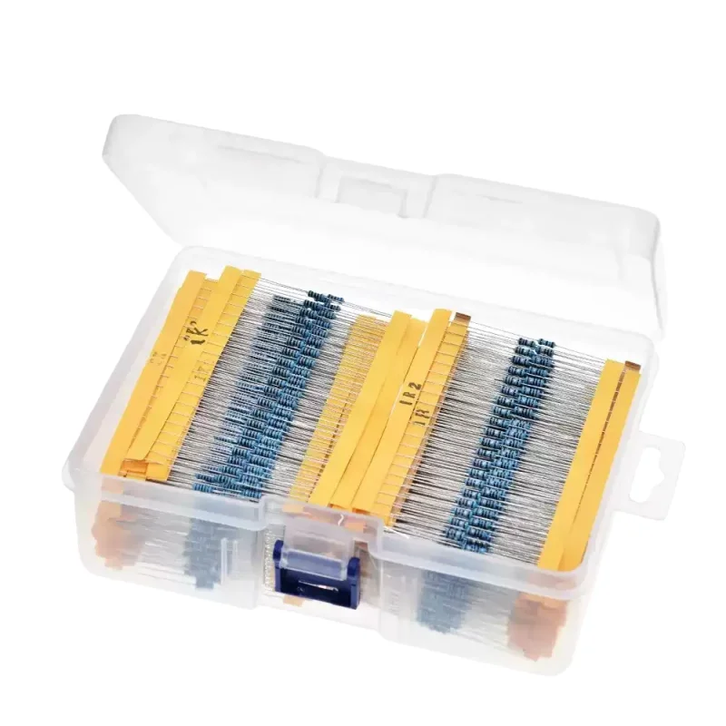 2600PCS 0.25W Metal Film Resistor Kit 130 Values Full Range in Box/Bag for Electronic DIY And Repair Tool Kit
