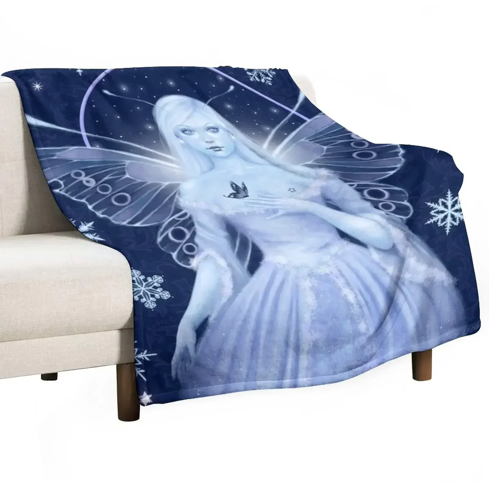 Snow Fairy Throw Blanket Reusable Durable Soft Blanket for All Seasons