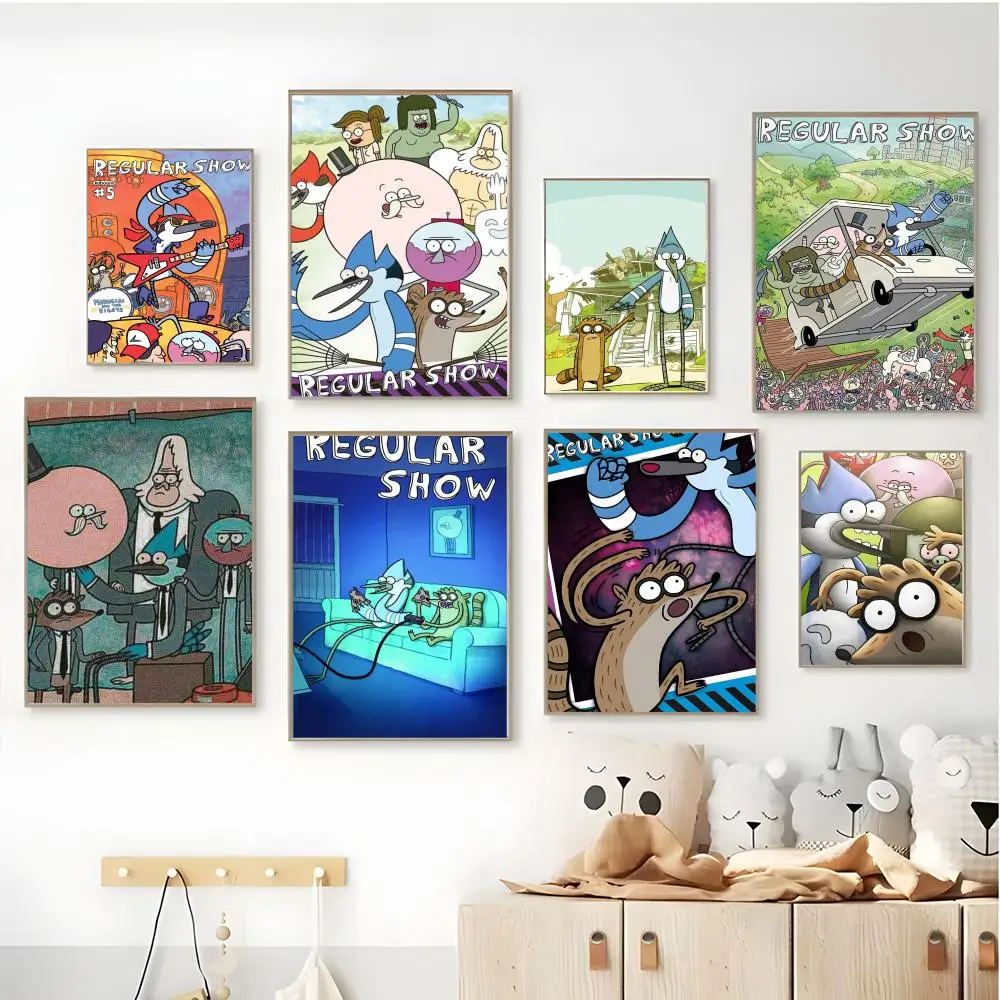 R-Regular Cartoon Show Movie Poster HD art sticky wall waterproof home living room bar aesthetic decoration