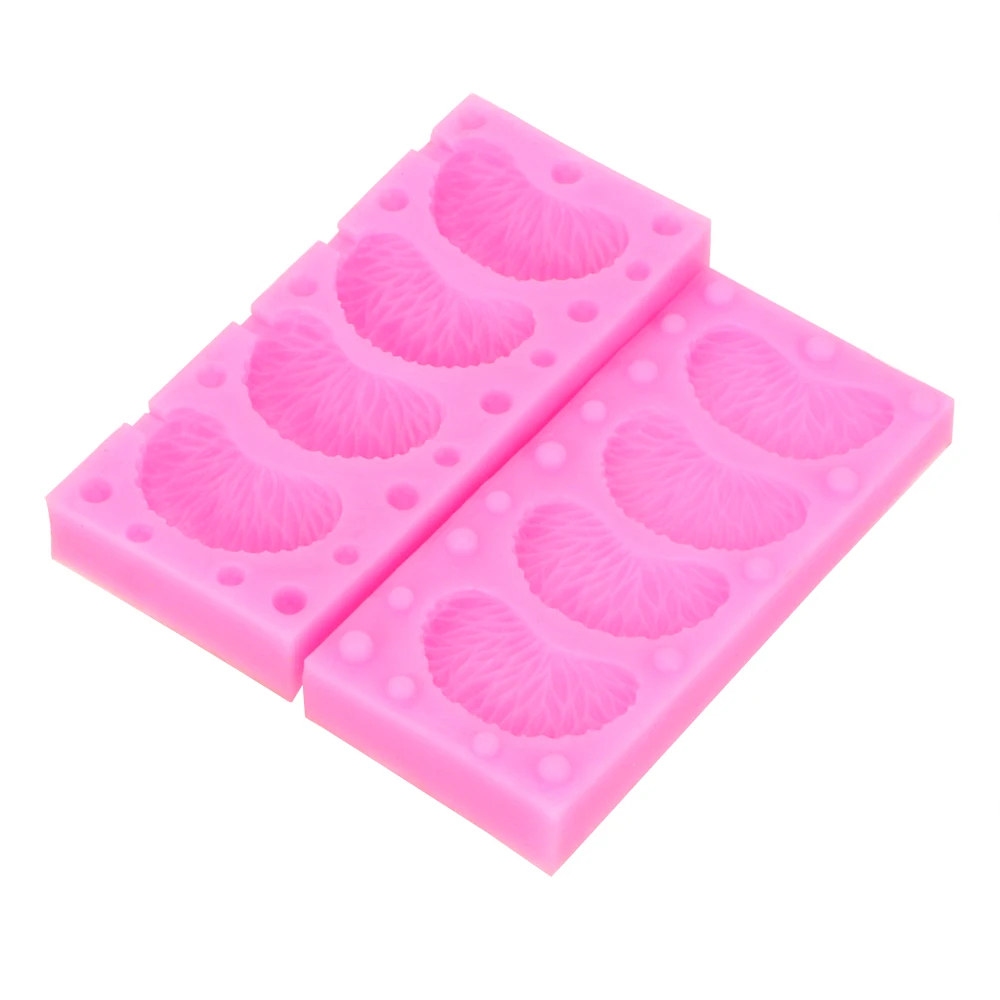 2Unit/PCS Silicone Mold Fruit Mold Fondant Tangerine Cake Decorating Peeling Orange Shape Chocolate, Resin, Candy, Jewelry Mold