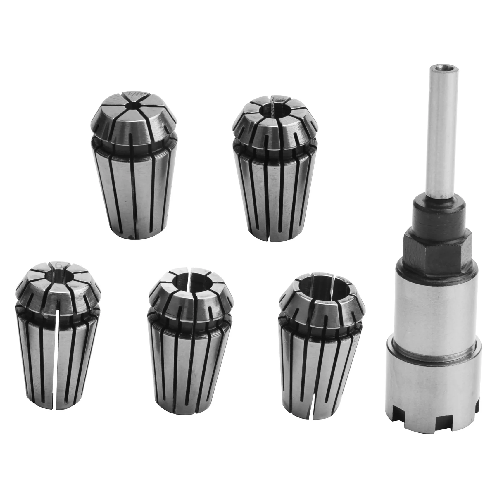 

A19F-1/4 Inch Shank ER16 Router Collet Adapter Extension Chuck Rod Engraving Machine Extension Rod With Spring Collet Set