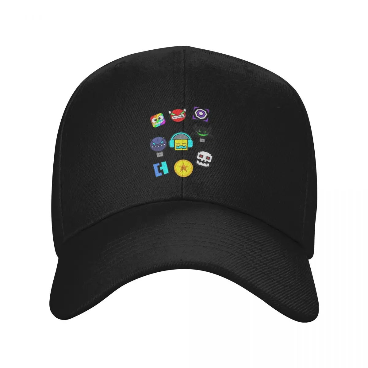 New Geometry Dash Unblocked Level Baseball Caps Outdoor Cap Bone Gorras CasquetteTrucker Hats