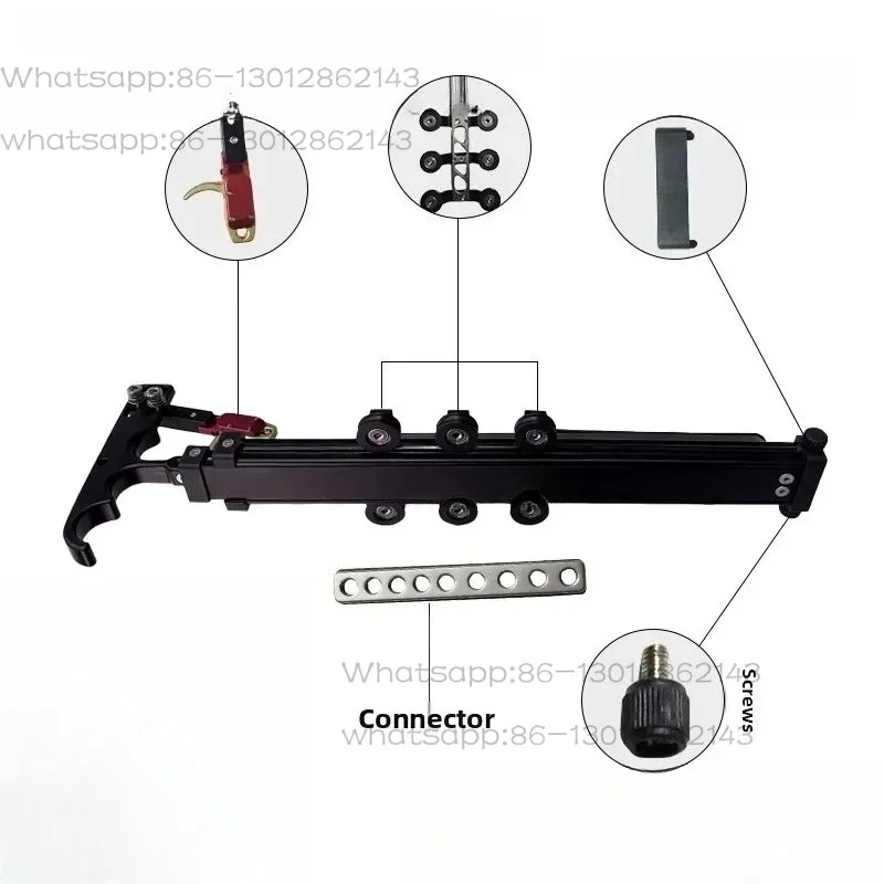 AGS Divine Machine Rod Composite Bow Auxiliary Rod Steel Ball Dual Purpose Bow Novice Steel Ball Stability Assistant Scalable