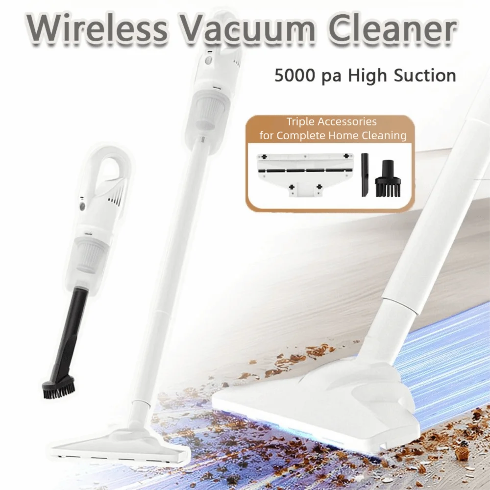 Dual Use Wireless Car Vacuum Cleaner 3in1 Function Wireless Design Handheld Auto Vacuum 50000 Pa Suction High Suction Vacuum
