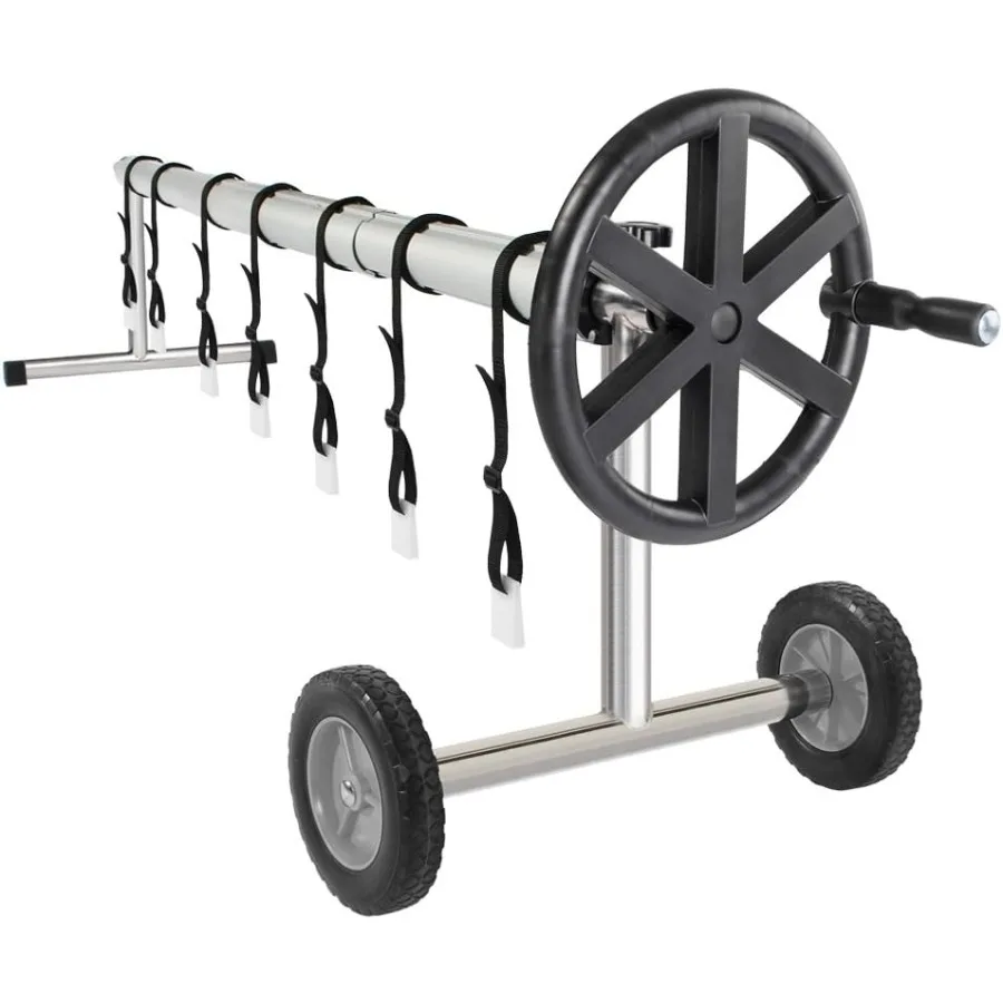 

Катушка для покрытия бассейна 21 футов, алюминиевая катушка для покрытия бассейна на солнечной батарее для жилого использования, ширина до 21 футов, длина 40 футов