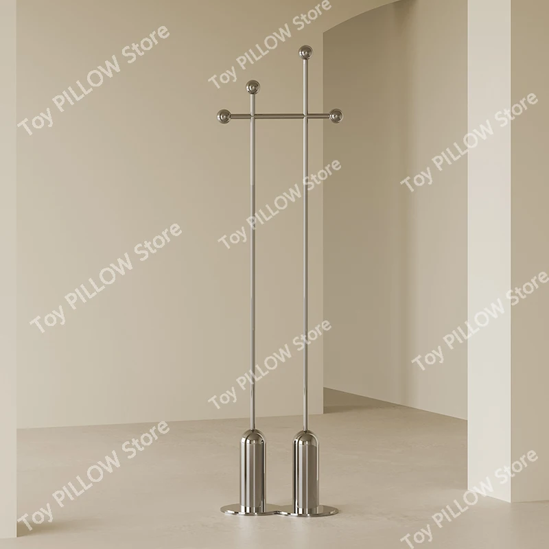 Stand Designer Store Clothes Rack Pole Indoor Corner Glamm Library Coat Hanger Jacket Floor Perchero Pared Entryway Furniture