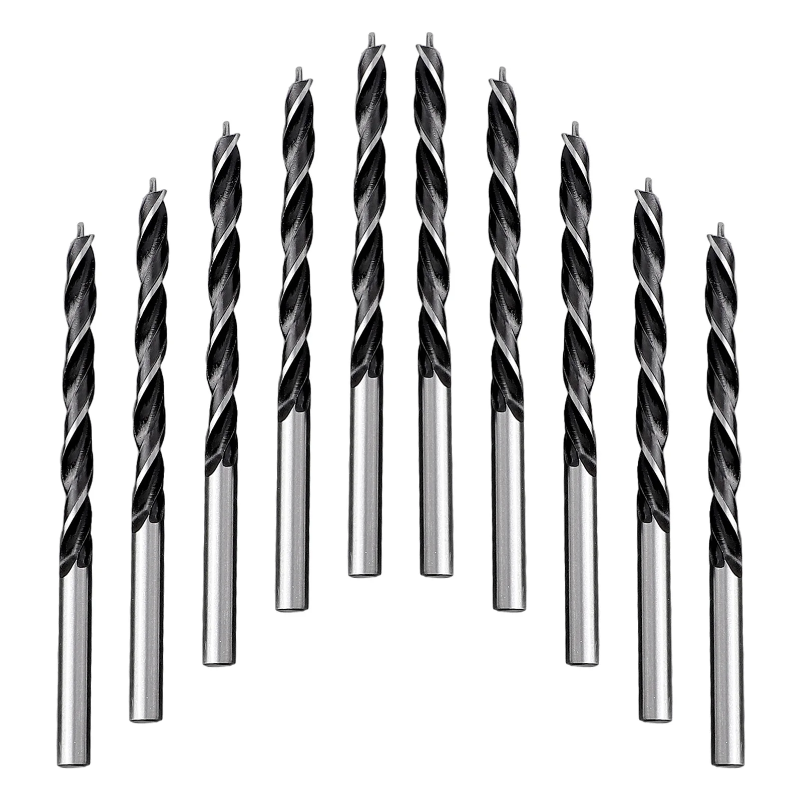 

10pcs Woodworking Spiral Drill Bit 5mm Diameter Wood Drills With Center Point High Strength Woodworking Tool Twists Drill Bit A5