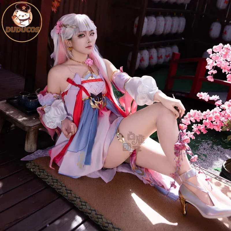 

Игра Wuthering Waves Jinhsi Косплей Костюм Весенний Фестивальный Костюм Новая Кожа Розовое Платье Jinhsi Парик Hanfu Обувь Женщины Хэллоуин Cos