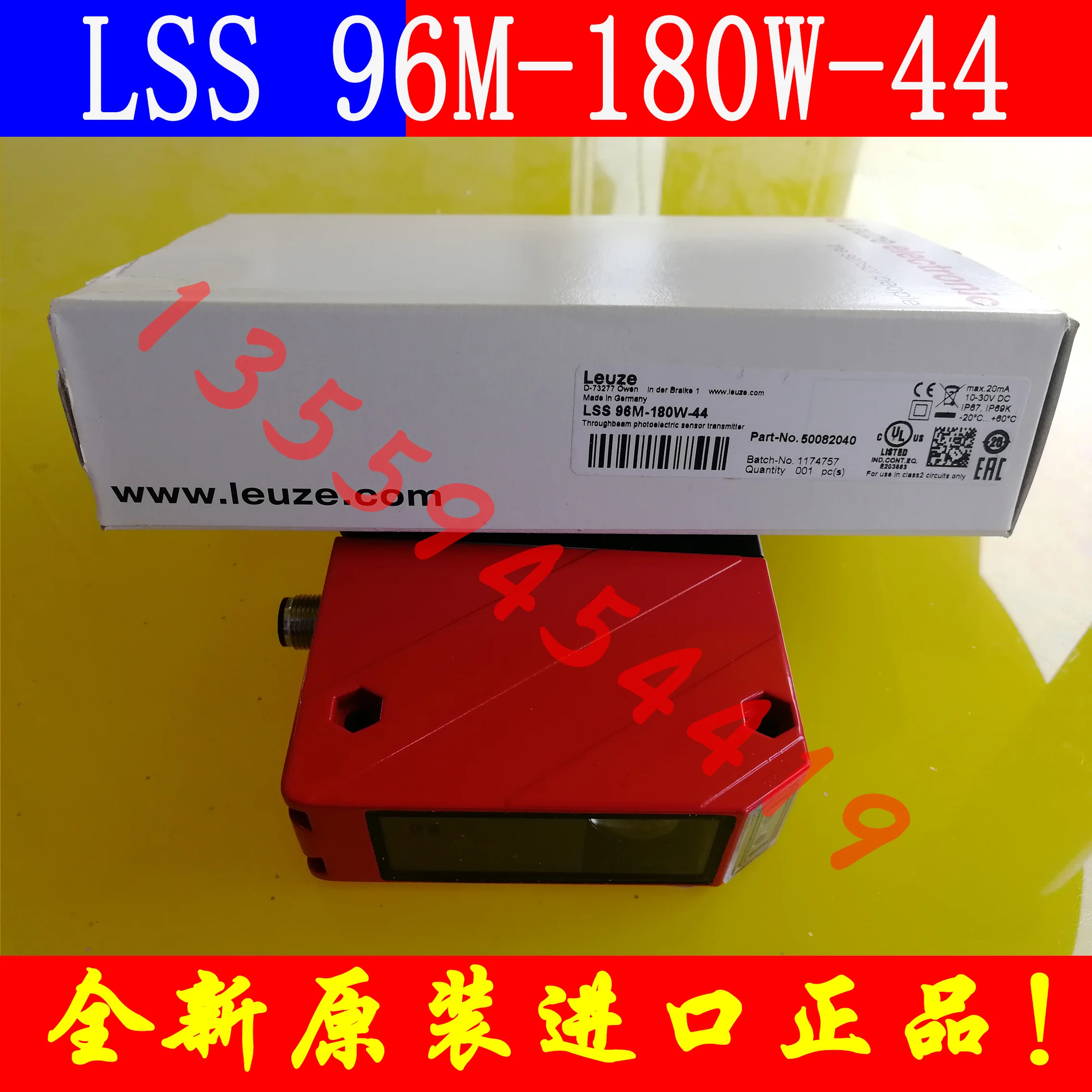 LEUZE Labor Easy Measurement Photoelectric Sensor 50082040 LSS 96M-180W-44 Genuine Free Shipping Order