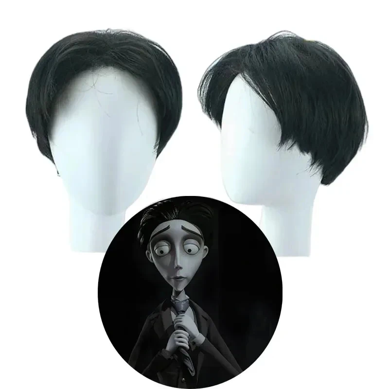 Tim Burton Corpse Bride Costume Victor Van Dort Anime Cosplay Men Ghost Uniform Suit Coat Shirt Vest Pants Tie Halloweenc; FD1;6 - view 6