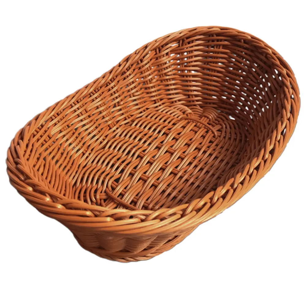

Woven Basket Food Multi-function Bread Wear-resistant Daily Use Plastic Storage