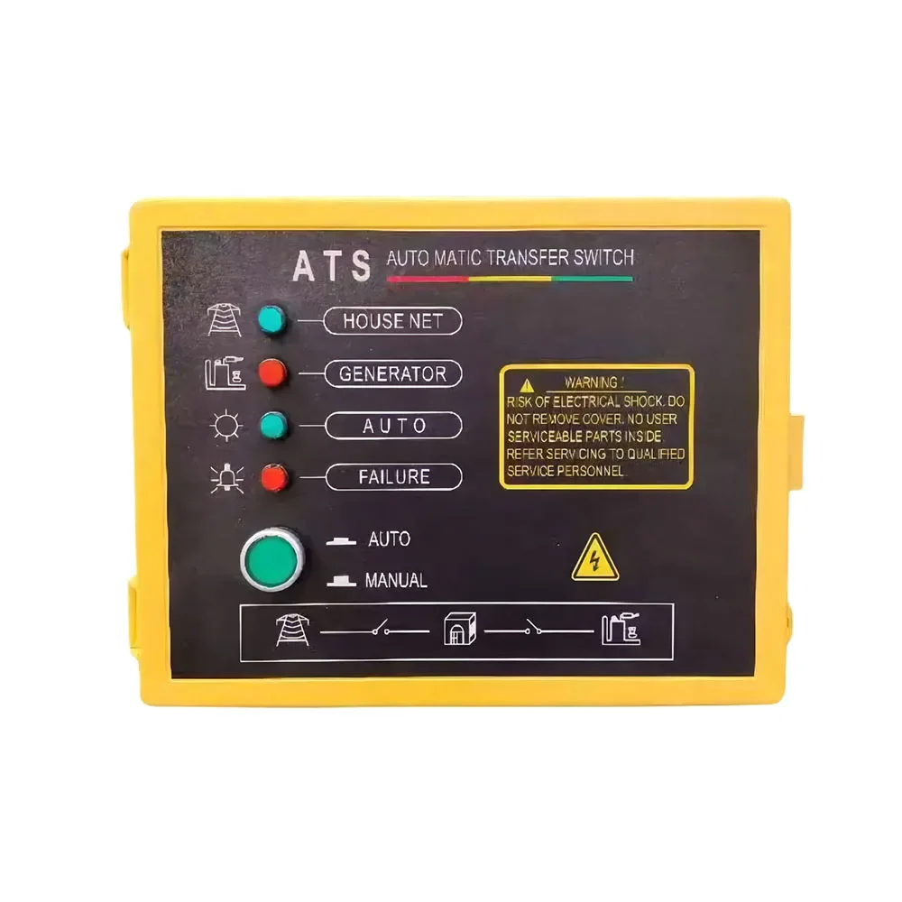 Auto ATS control box module Start Stop Single Phase 220v 240v Gasoline Generator Controller