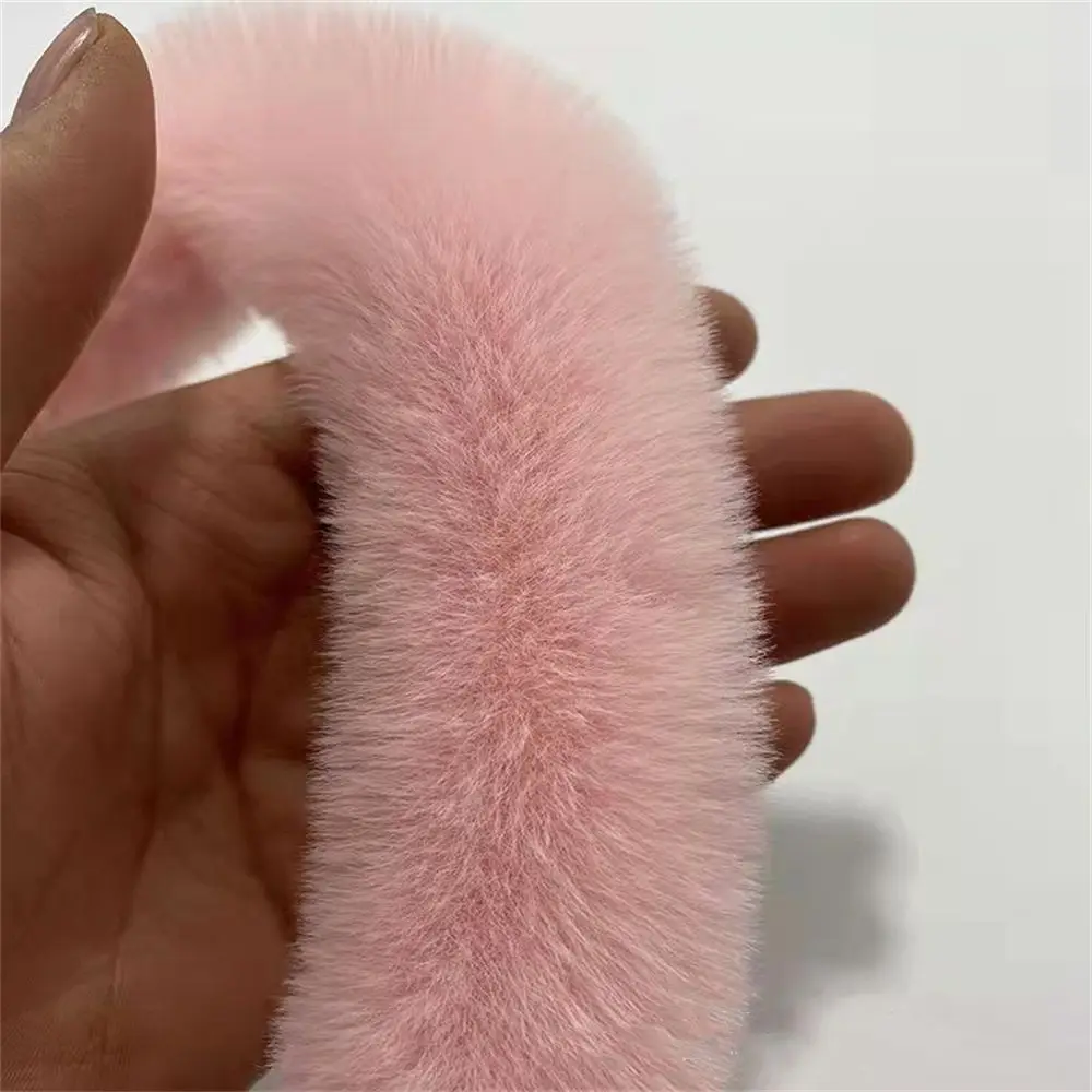 

Collar Furry Fluffy Trimming Ribbon Fur Tape 100cm Faux Rabbit Fur Furry Ribbon