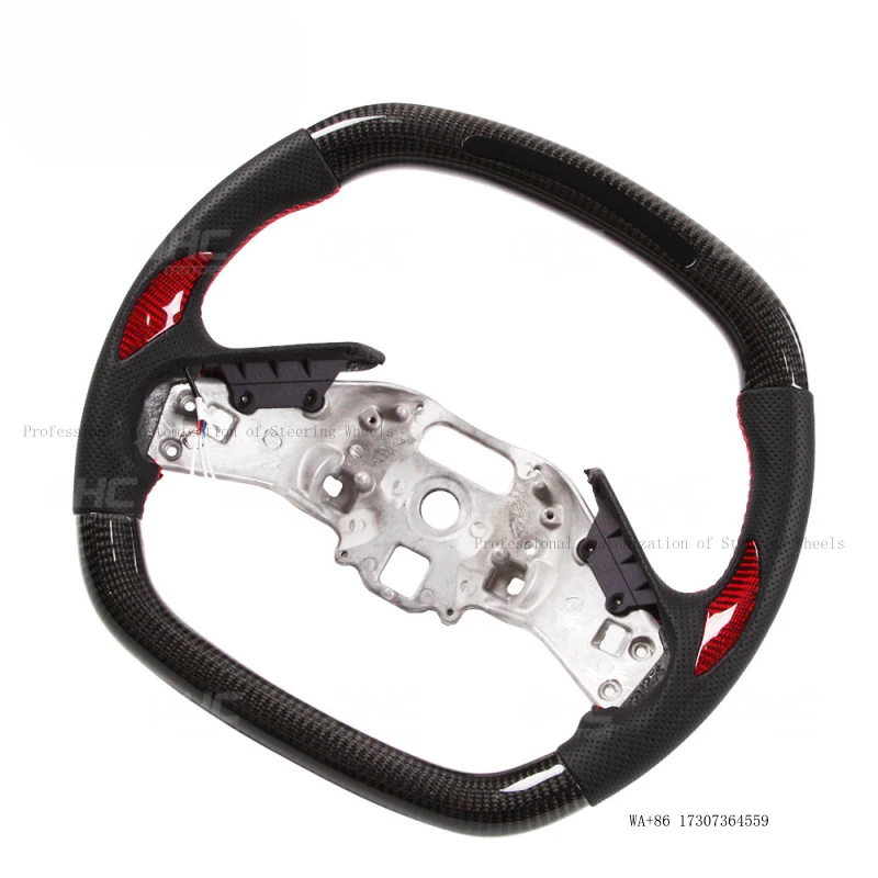 Carbon fiber LED steering wheel suitable for Chevrolet Corvette C8 convertible 16~19 Devil's Horn