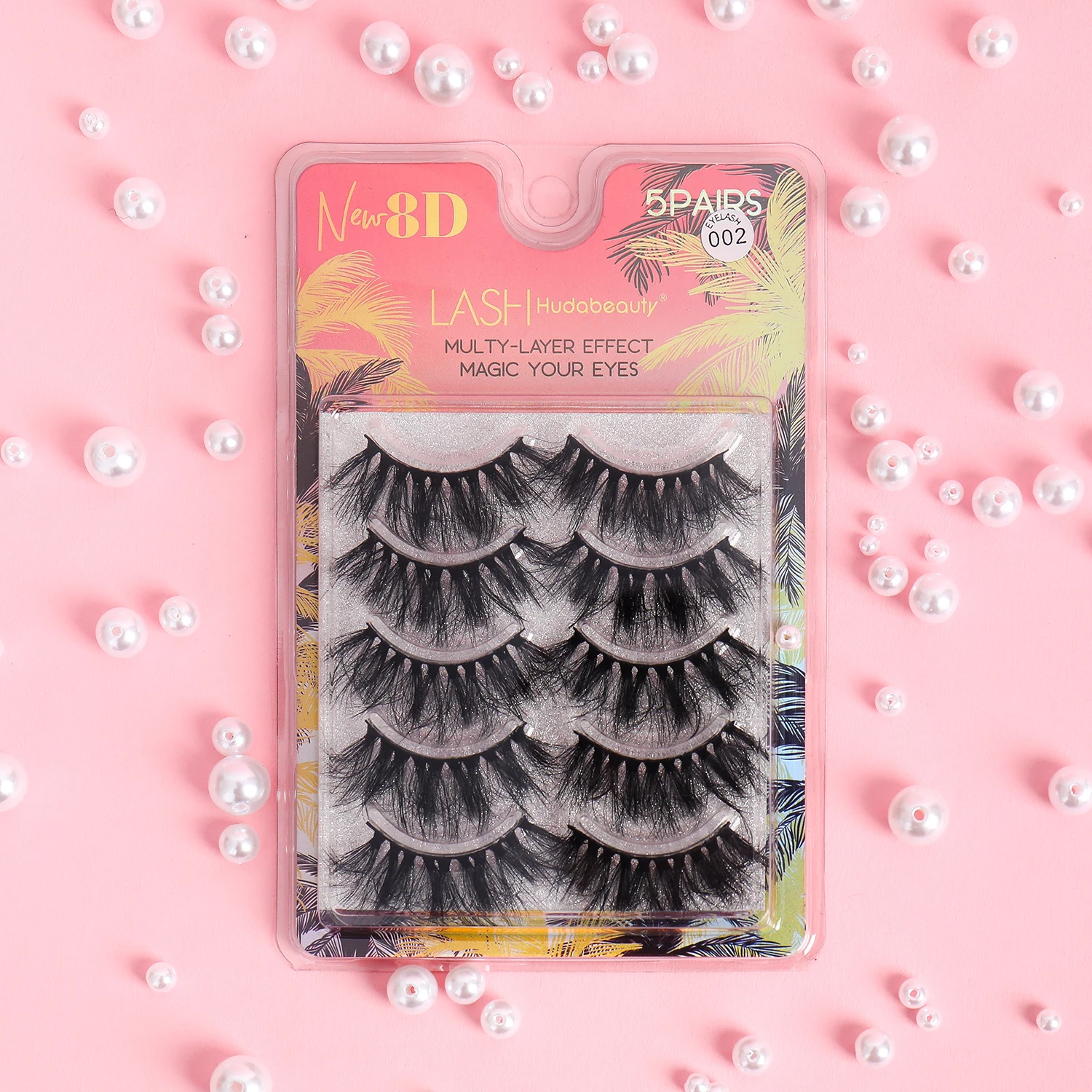 Pestañas postizas de visón esponjoso, extensión de pestañas cruzadas suaves y Wispy, pestañas postizas reutilizables, paquete al por menor, maquillaje 5D, 23mm, 5 pares