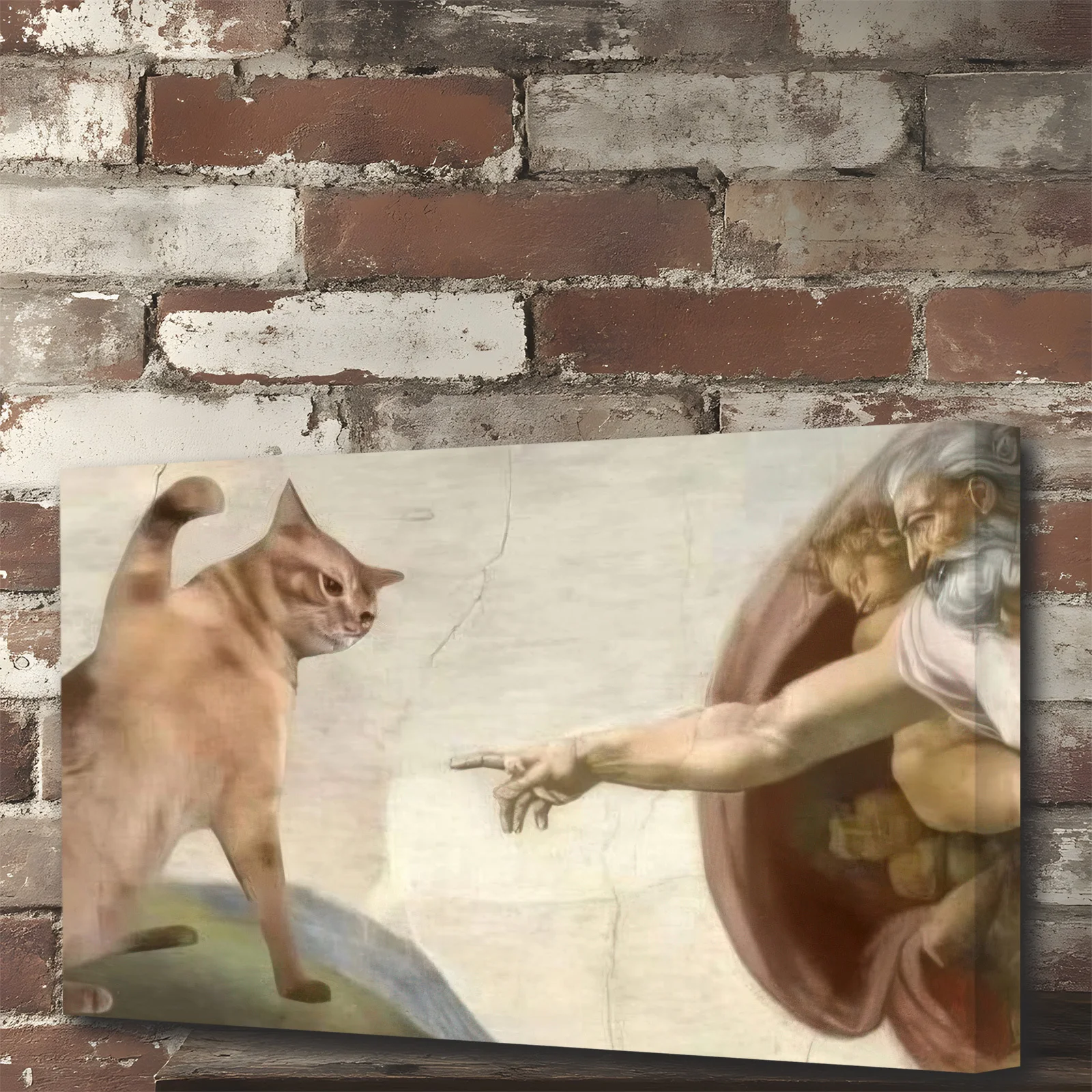 Ölgemälde nach Zahlen, Michelangelo-Katze, abstrakte Kunst nach Zahlen, Kunst, Acrylfarbe für Heimdekoration, Kunst
