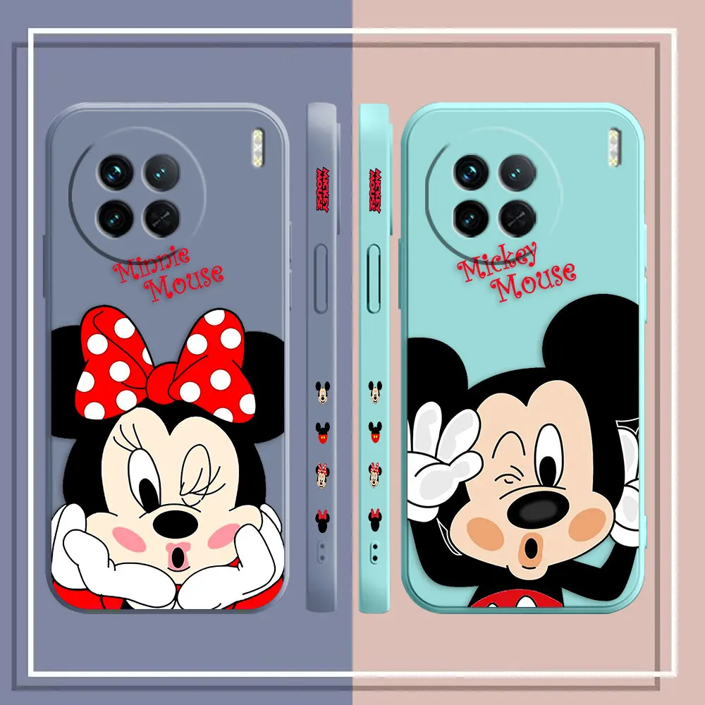 M-Minnie M-Mickey Mouse Phone Case For VIVO X50 X60 X70 X80 X90 V21 V23E V23 V23E V25 V27 V29 4G 5G PRO PLUS Case Funda Shell