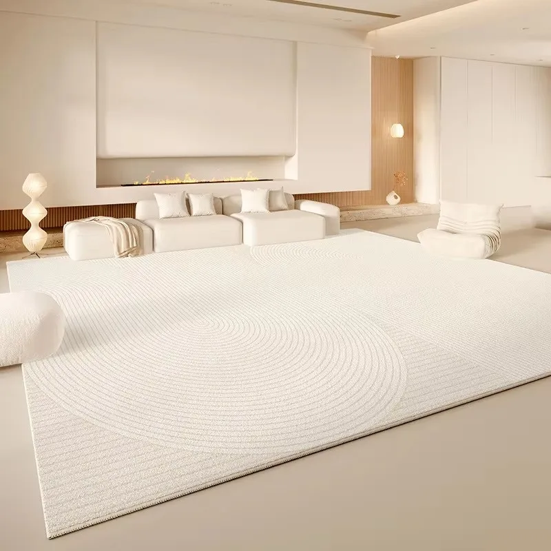 VIKAMA Minimalist Solid-Color Short-Pile Area Rug—Durable and Machine-Washable Home Decor for Bedrooms and Living Rooms