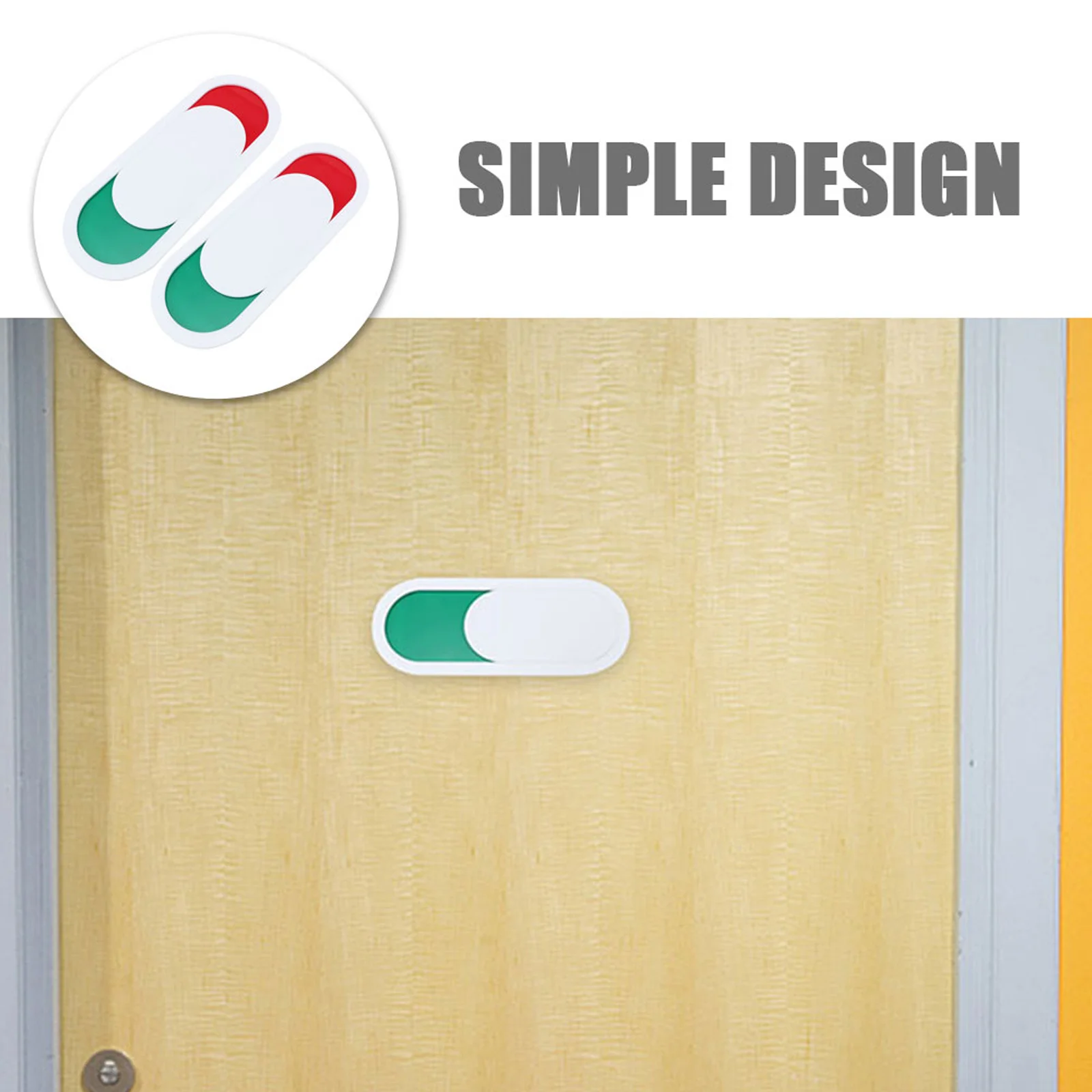 

2Pcs Toilet Slide Door Sign Privacy Slider Vacant Occupied Sign for Bathroom Office Home Restroom Bathroom Signs