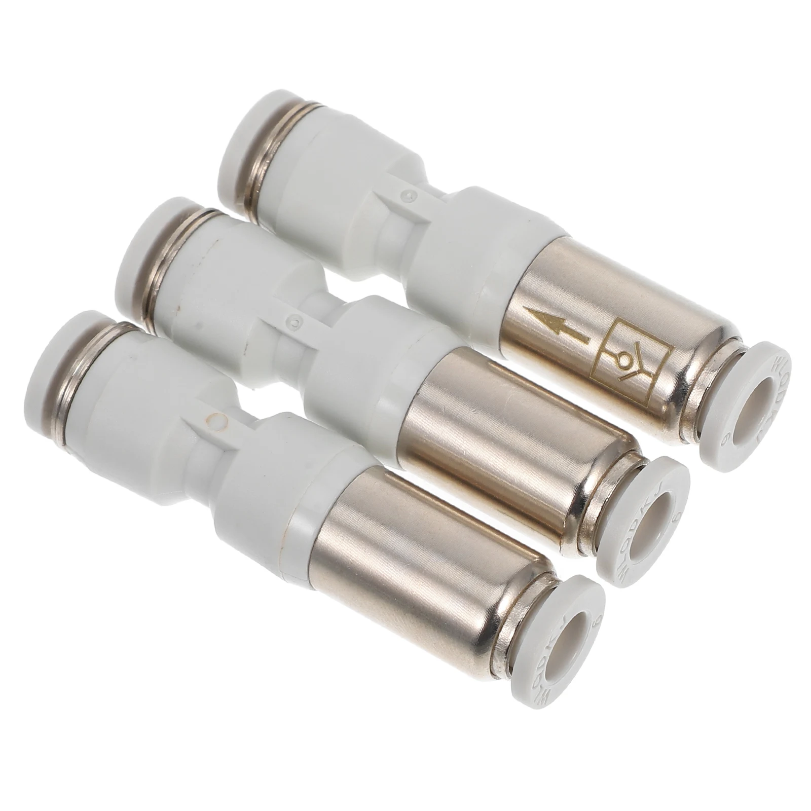 

3pcs Quick Connect Check Valve Push To Connect One Way Water Purifier Inline Fuel Tank Vent High Blow Nozzle