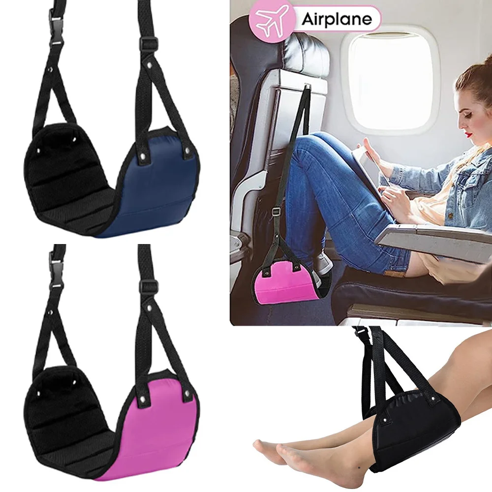 

Comfy Hanger Travel Airplane Footrest Hammock Office Relief Travel Flight Carryon Adjustable Pillows Hanging Chair Swing Camping