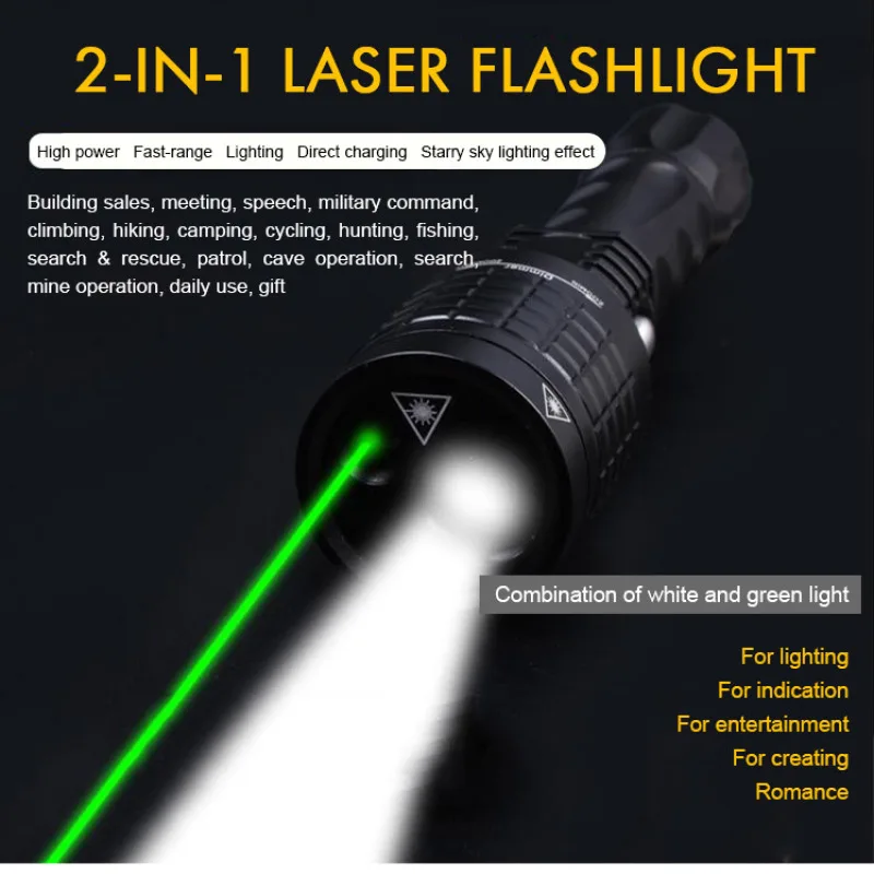 Handheld LED Flashlight  for Outdoor and Household Use