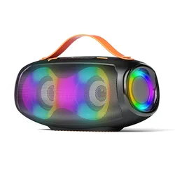 Rockmia EBS-610 RGB Wireless Speaker 20W Bluetooth 5.3 Portable Waterproof Stereo Music Boombox with Dynamic RGB Light