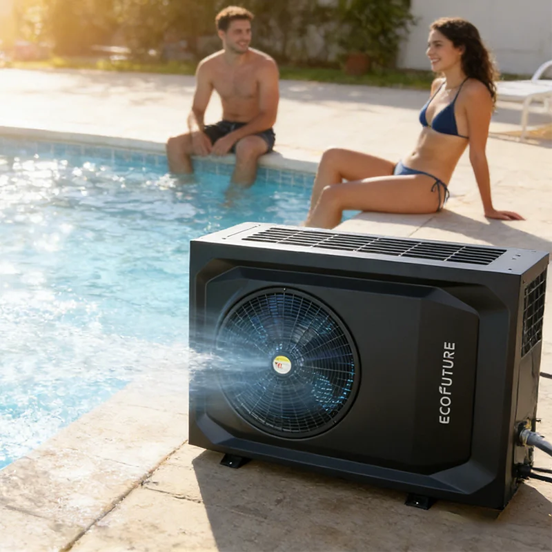 Electric WiFi R32 DC Inverter 8kw Pool Heater Eco Friendly Heat Pump Geyser Price for Swimming Pool Heating