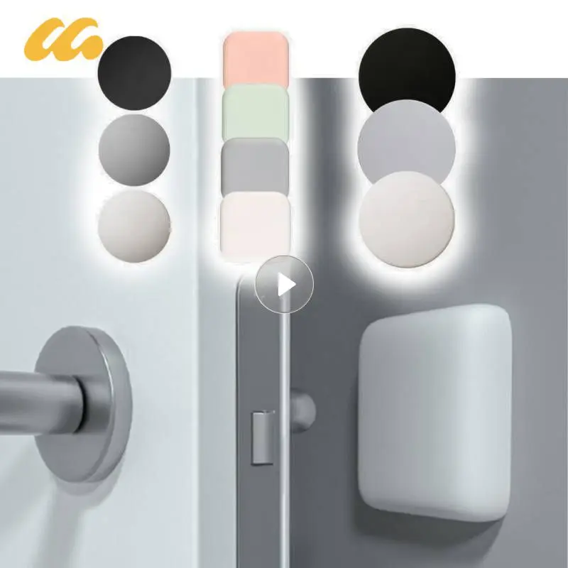 

Door Handle Anticollision Pad Silicone Buffer Handle Simple Mute Safety Shock Absorption Protection Wall Strong Sticky Household