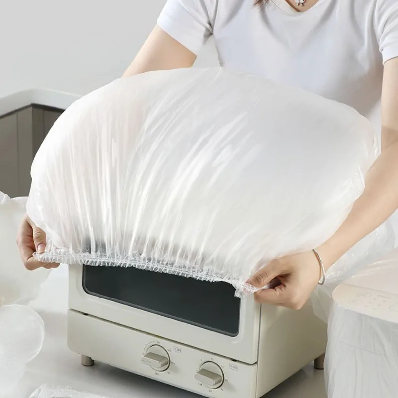 10/20/30PCS Disposable Dust Cover Transparen Household Disposable Dust Cover Microwave Oven Easy To Maintain Clean Fan Cover