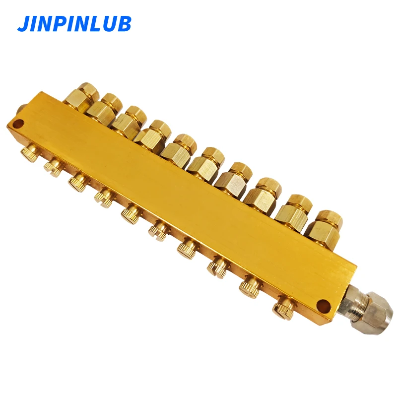 JINPINLUB Type B-10 adjustable oil distributor distribution injector for resistance type thin oil lubrication system