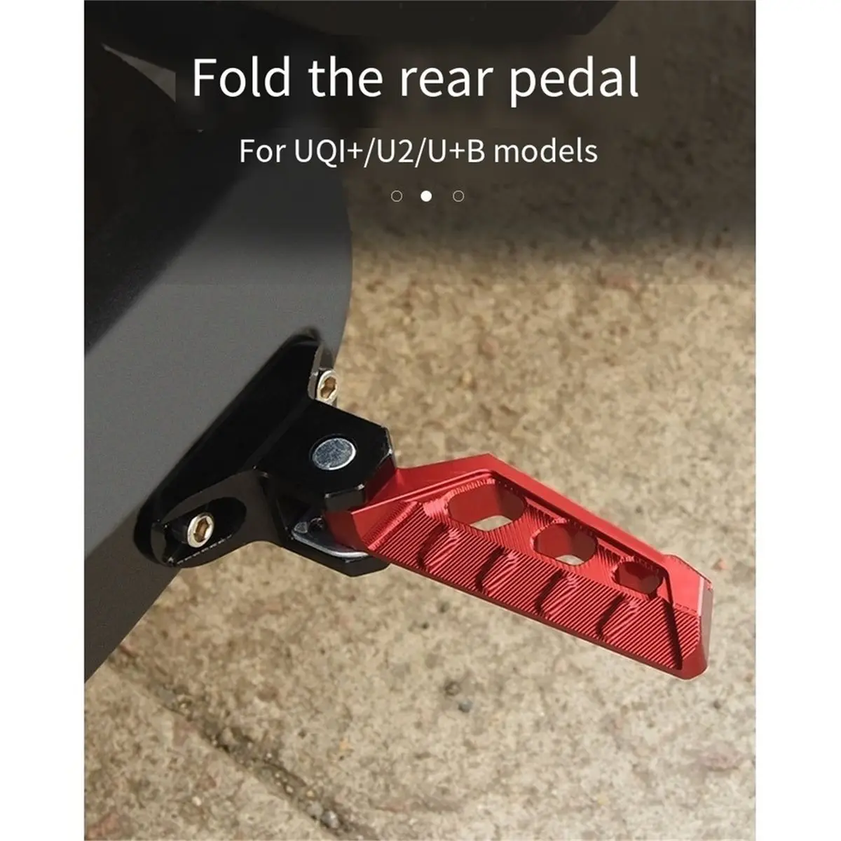 General-Purpose Electric Vehicle Rear-Mounted Pedal Aluminum Alloy Modification for Rear Footrest and Footrest Plate A
