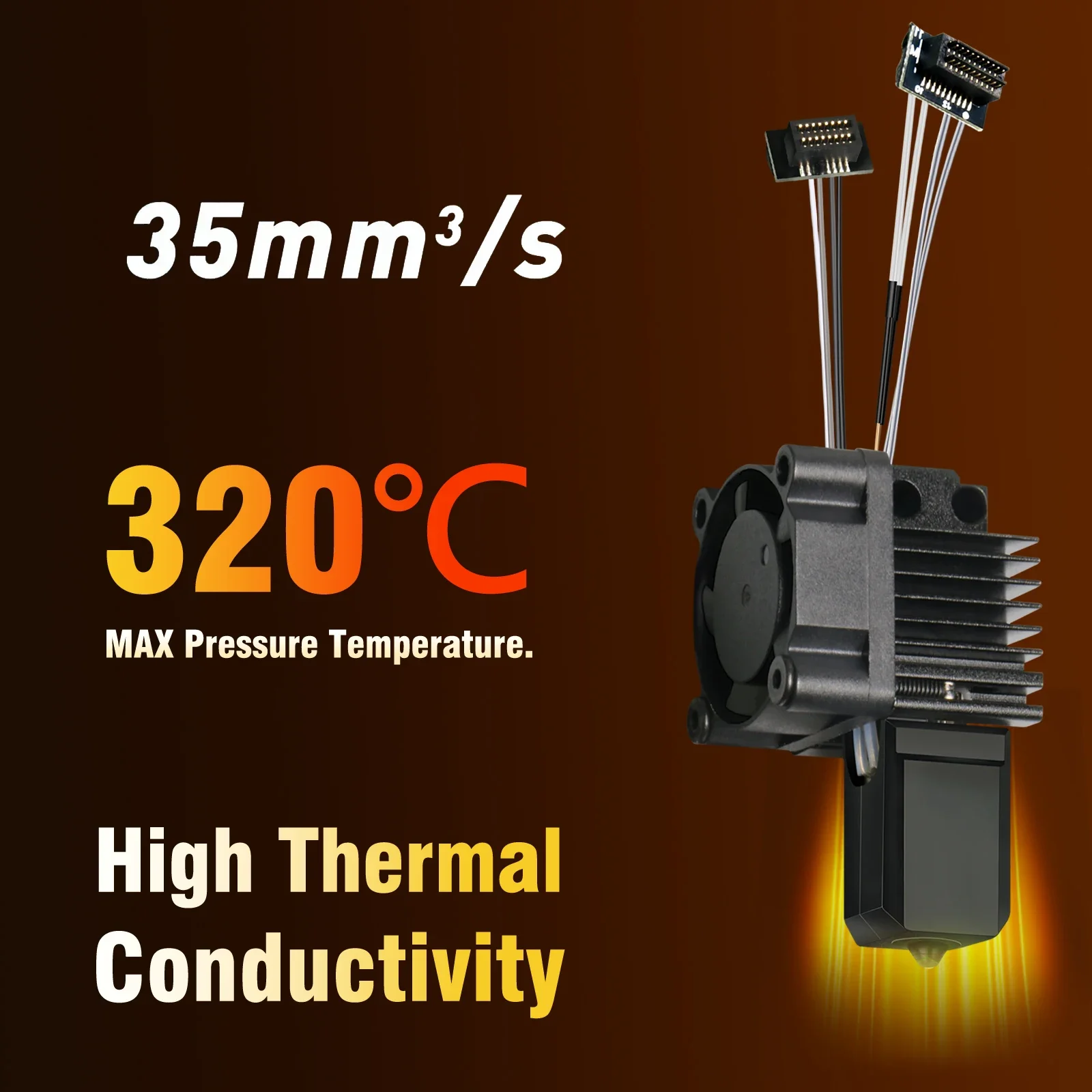 مجموعة Hotend الكاملة Hotend لـ Bambu Lab X1 X1C P1P P1S مع ترقية المروحة 2.0 مع فوهة مختبر الخيزران الكامل X1 الكربون