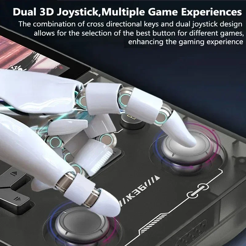 K36 Retro Handheld Video Game Console 3.5Inch IPS Screen Portable Pocket Video Player 64GB Games 30+ Emulators Open System
