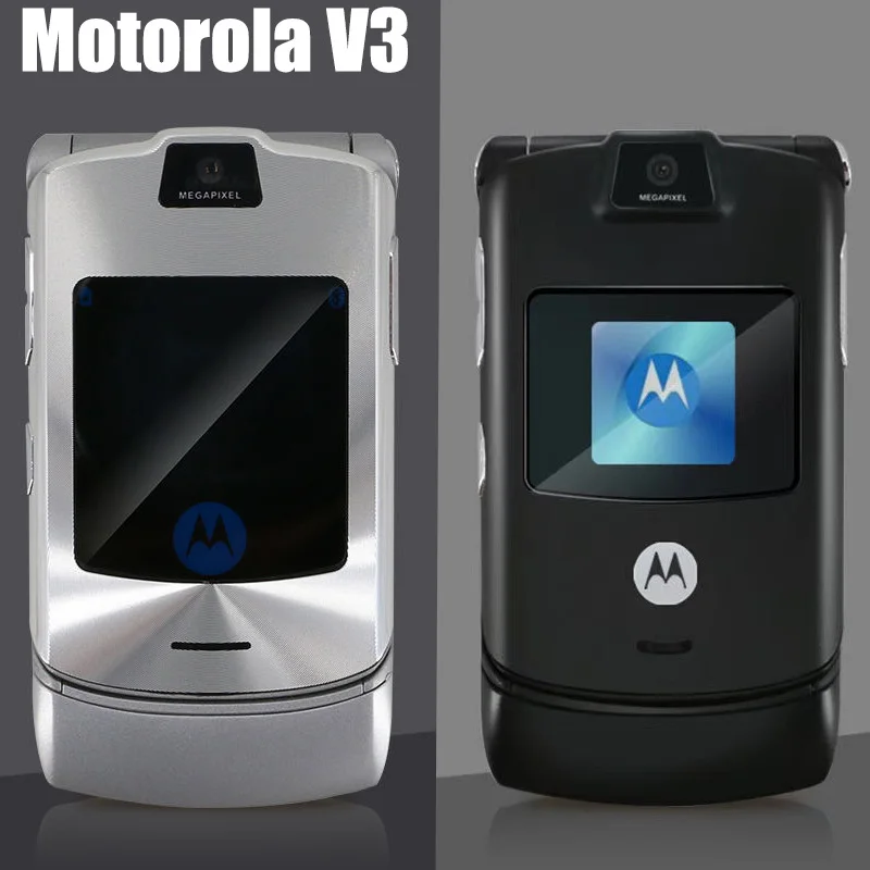 

MOTOROLA V3 RAZR New-Original Refurbished 90% Unlocked Clamshell Bluetooth Mobile Phone GSM 850/900/1800/1900 Phone Good Quality