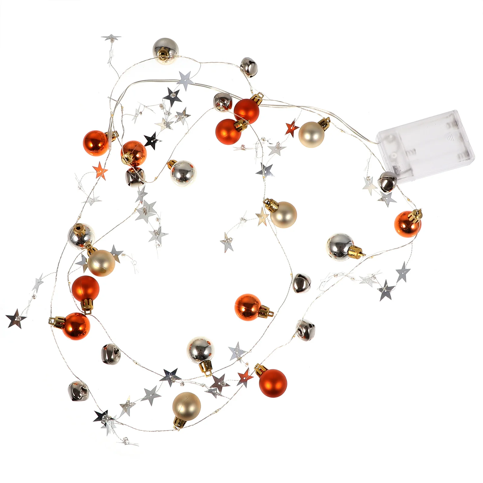 1 pièces boule de noël cloche chaîne lumière 20 LED Durable sûr suspendus lumières arbre de noël décorations murales fête LED chaîne