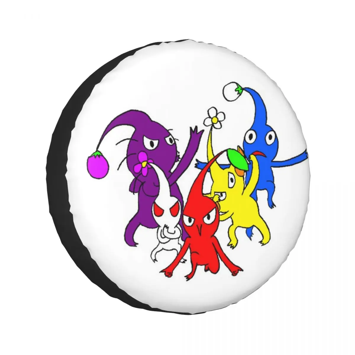 

Custom Pikmin Spare Tire Cover for Car Mitsubishi 4x4 Wheel Protector Covers 14" 15" 16" 17" Inch