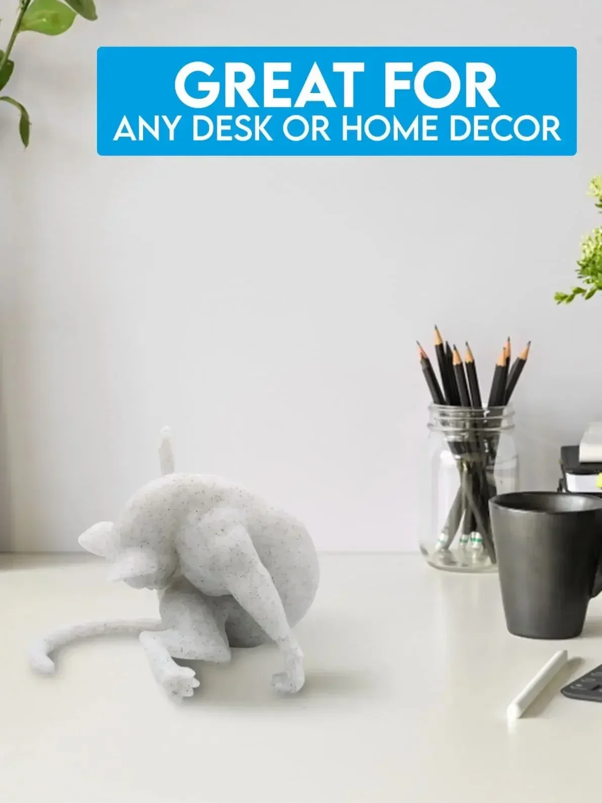 

Забавная фигурка кота, скульптура, статуя, подарок для влюбленных, любителей котят, забавная прикладка, сумасшедшая леди, подарок