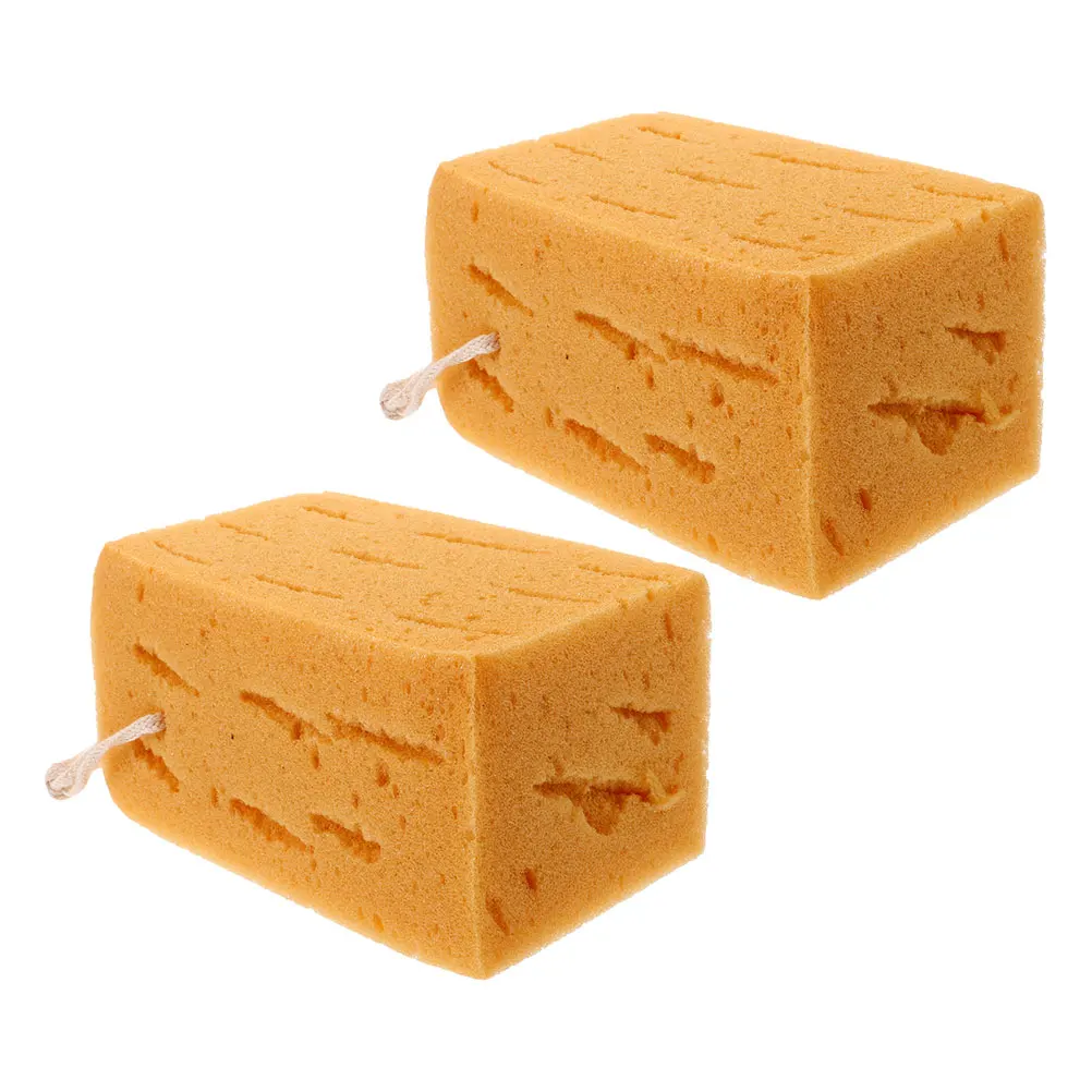 

2pcs Wash Soft Non-Scratch High-Density Foam Multi-Use Cleaning Sponge Auto Detailing Large Sponges For Washing Cars Car